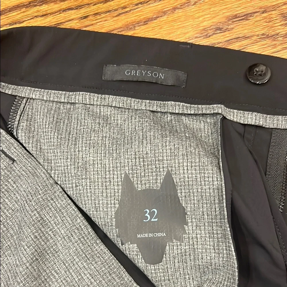 Greyson Black Men's Flat Front Shorts - Picture 3 of 4